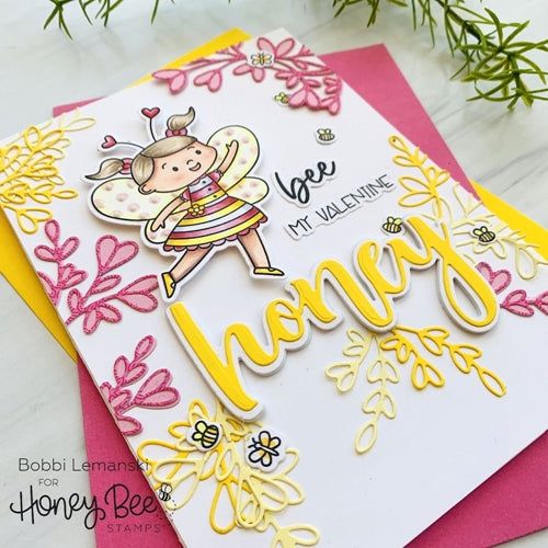 Simon Says Stamp! Honey Bee LOVELY LAYERS HEART VINE Dies hbdsllhv