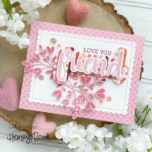 Simon Says Stamp! Honey Bee LOVELY LAYERS HEART VINE Dies hbdsllhv