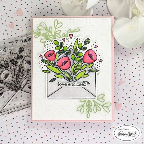 Simon Says Stamp! Honey Bee LOVELY LAYERS HEART VINE Dies hbdsllhv