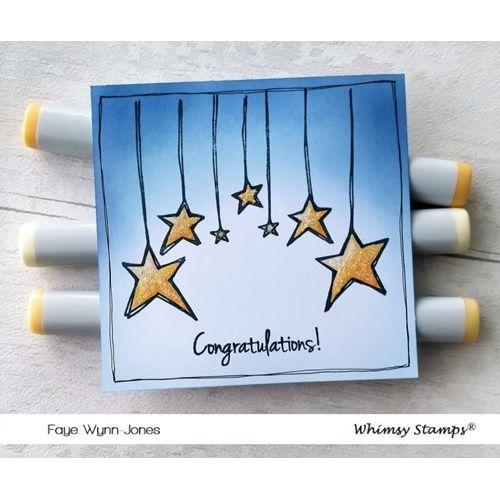 Simon Says Stamp! Whimsy Stamps FADOODLE STARS Clear Stamps CWSD356*