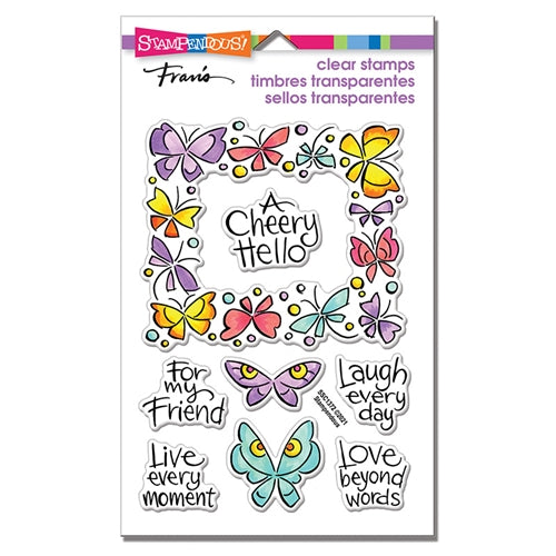 Stampendous Clear Stamps Hello Butterfly