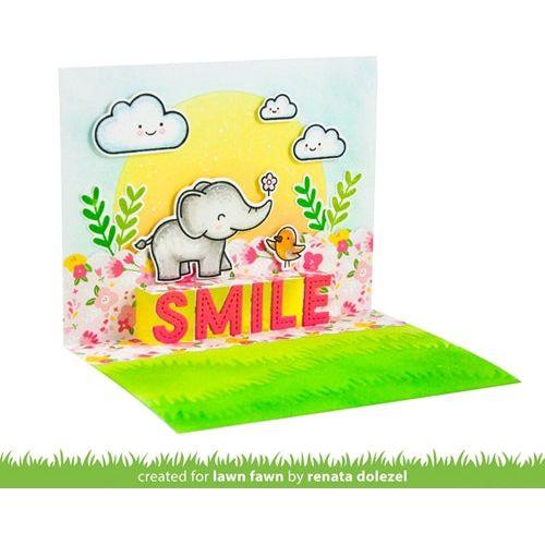 Simon Says Stamp! Lawn Fawn POP-UP SMILE Die Cut lf2528*