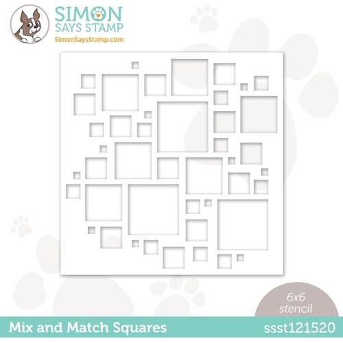 Simon Says Stamp Stencil MIX AND MATCH SQUARES ssst121520