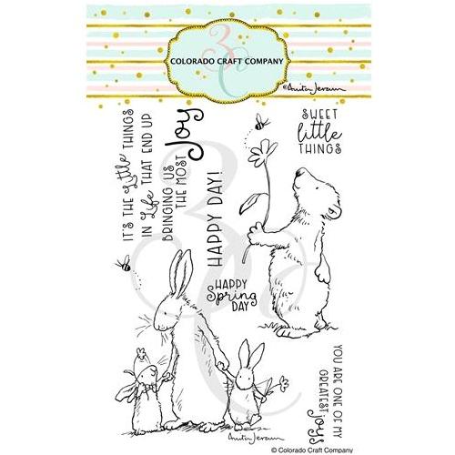 Simon Says Stamp! Colorado Craft Company Anita Jeram HAPPY DAY Clear Stamps AJ455