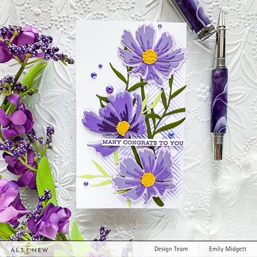 Simon Says Stamp! Altenew Craft A Flower COSMOS Dies ALT4821