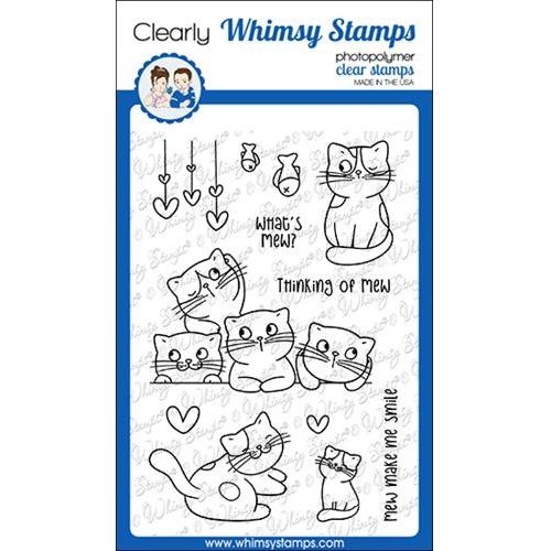 Simon Says Stamp! Whimsy Stamps THINKING OF MEW Clear Stamps CWSD368*