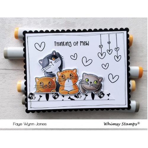 Simon Says Stamp! Whimsy Stamps THINKING OF MEW Clear Stamps CWSD368*