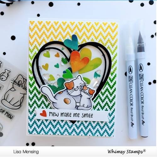 Simon Says Stamp! Whimsy Stamps THINKING OF MEW Clear Stamps CWSD368*