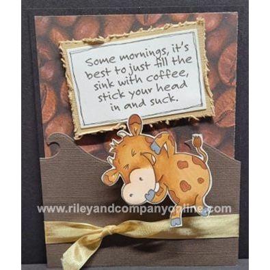 Simon Says Stamp! Riley And Company Funny Bones SOME MORNINGS Cling Rubber Stamp RWD 902