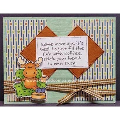 Simon Says Stamp! Riley And Company Funny Bones SOME MORNINGS Cling Rubber Stamp RWD 902