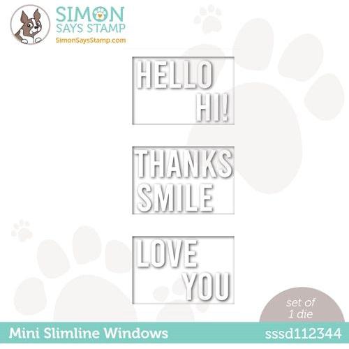 Simon Says Stamp! Simon Says Stamp MINI SLIMLINE WINDOWS Wafer Dies sssd112344