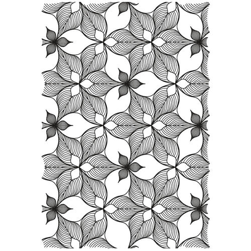 Sizzix 3D Textured Impressions by Kath Breen - Floral Mandala