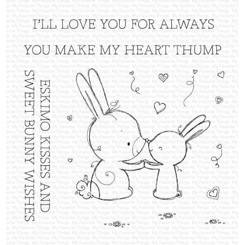 Simon Says Stamp! My Favorite Things BUNNY WISHES Clear Stamps ram-011