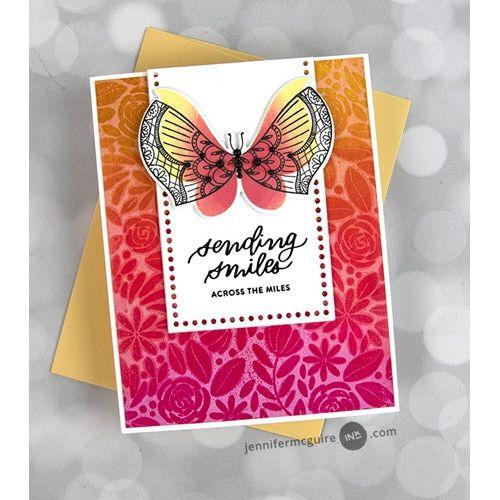 Simon Says Stamp! Simon Says Cling Stamp SPRING BLOOMS BACKGROUND sss102282 | color-code:ALT9