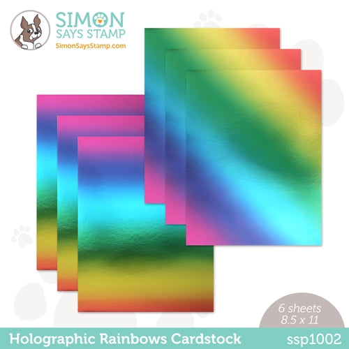 SILVER RAINBOW Holographic - 12x12 Cardstock - Mirri – The 12x12