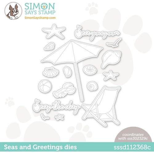 Simon Says Stamp! Simon Says Stamp SEAS AND GREETINGS Wafer Dies sssd112368c