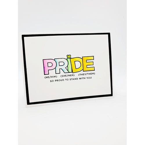 Simon Says Stamp! CZ Design Clear Stamps YOU ARE LOVED cz264c Rainbows