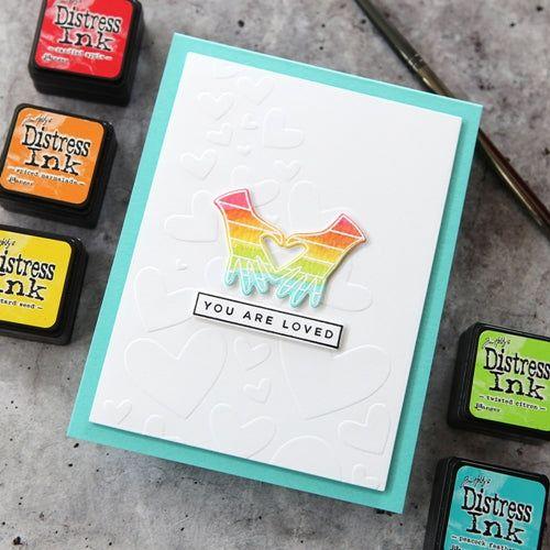 Simon Says Stamp! CZ Design Clear Stamps YOU ARE LOVED cz264c Rainbows | color-code:ALT94