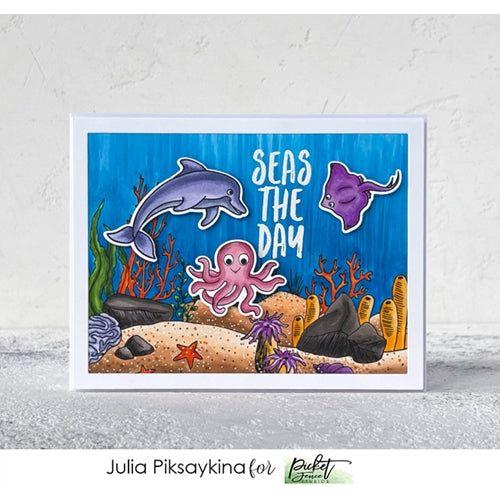 Simon Says Stamp! Picket Fence Studios MORE OF A FISHY LOT Clear Stamps oc121*