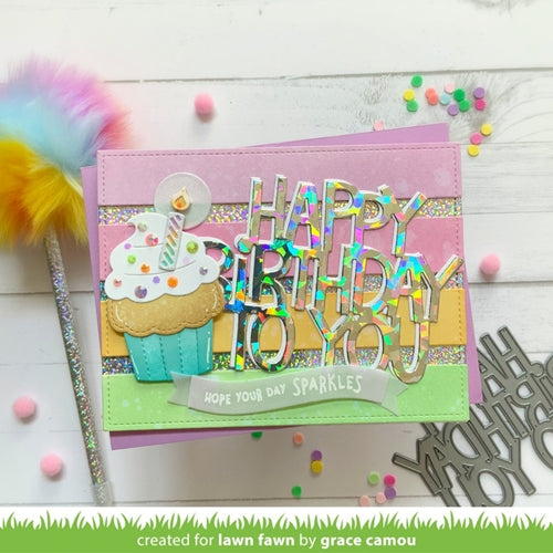 Lawn Fawn Set Yappy Birthday Stamps and Dies lf6yb – Simon Says Stamp