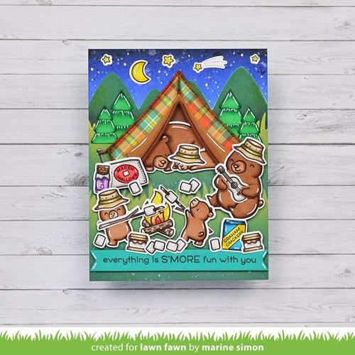 Simon Says Stamp! Lawn Fawn BUILD-A-CAMPSITE Die Cuts lf2610