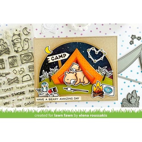 Simon Says Stamp! Lawn Fawn BUILD-A-CAMPSITE Die Cuts lf2610