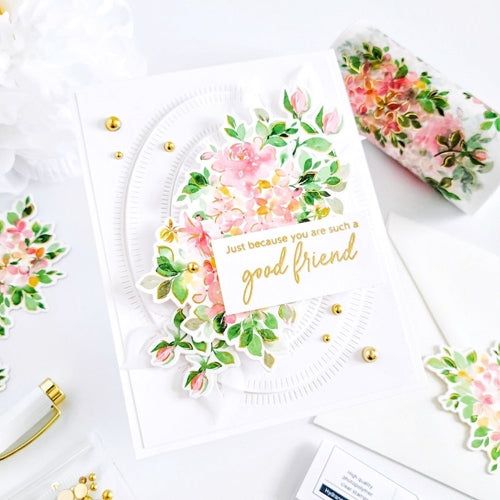 Pinkfresh Studio - Washi Tape - Hydrangea and Rose