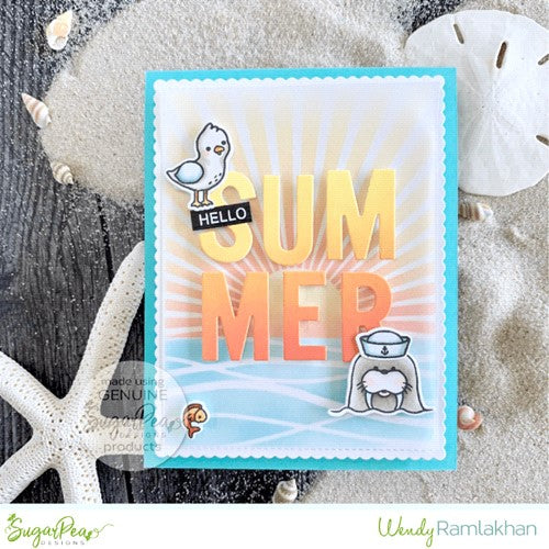 Simon Says Stamp! SugarPea Designs WAVES OF LOVE Clear Stamp Set spd00537* | color-code:ALT01