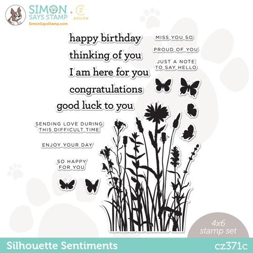 CZ Design Clear Stamps Noted Heart cz384c Smitten – Simon Says Stamp