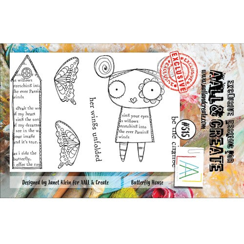 Simon Says Stamp! AALL & Create BUTTERFLY HOUSE A7 Clear Stamps aall515