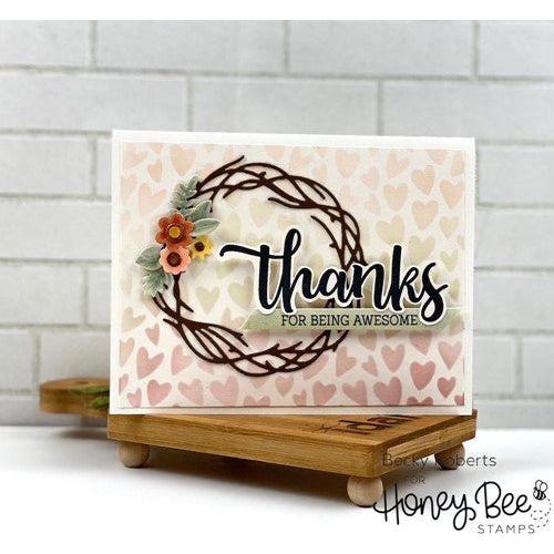 Simon Says Stamp! Honey Bee GRAPEVINE WREATH Dies hbdsgwrth