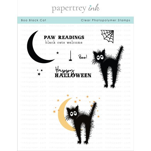 Black Cat Halloween Crafty Rubber Stamper - Simply Stamps
