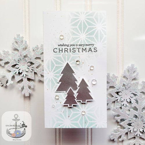 Snowflake Stencils for holiday decor! Christmas stencils, card