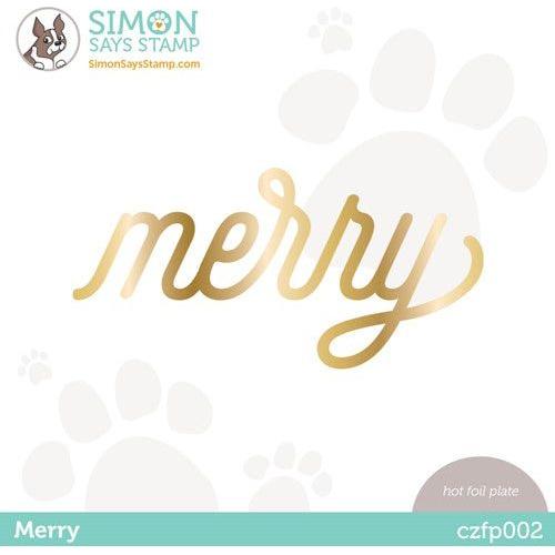 Simon Says Stamp! Simon Says Stamp MERRY Hot Foil Plate czfp002