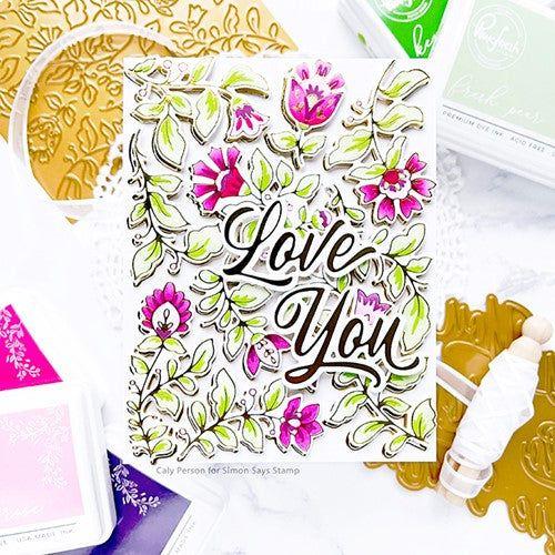 Simon Says Stamp! PinkFresh Studio BRUSHED SENTIMENTS Hot Foil Plate 134521 | color-code:ALT92