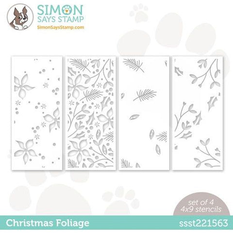 Simon Says Stamp Stencil CHRISTMAS FOLIAGE ssst221563