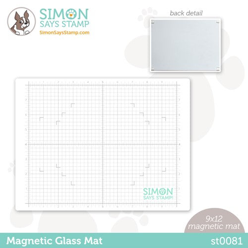 Craftemotions - Magnetic Glass Craft Mat / Magnetisk Glasplade