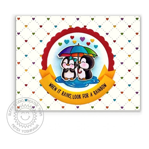 Simon Says Stamp! Sunny Studio PASSIONATE PENGUINS Clear Stamps SSCL-323