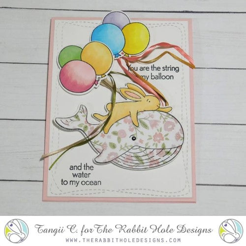 Simon Says Stamp! The Rabbit Hole Designs BALLOON PARTY Clear Stamps TRH-145*