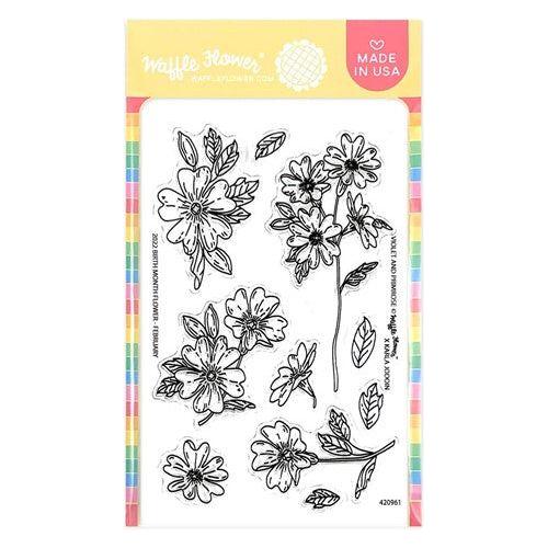 Simon Says Stamp! Waffle Flower VIOLET AND PRIMROSE Clear Stamps 420961*