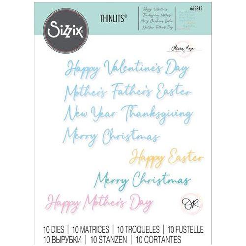 Simon Says Stamp! Sizzix ALL OCCASIONS Thinlits Dies 665815