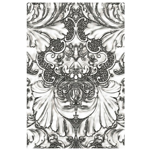 Sizzix 3-D Texture Fades Embossing Folder Doily by Tim Holtz, 665735,  Multicolor