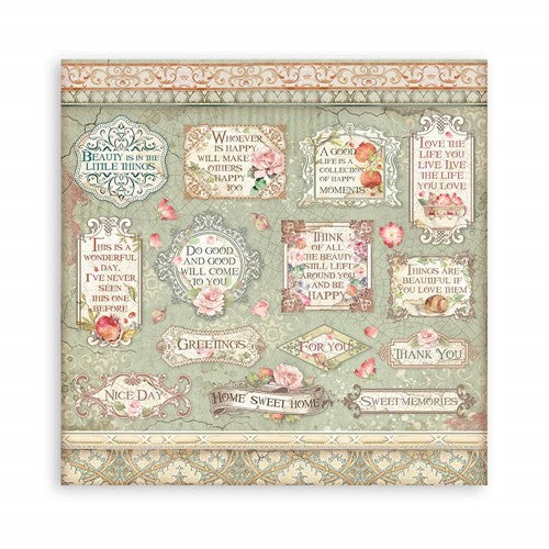 STAMPERIA DOUBLE-SIDED PAPER PAD 12X12- CASA GRANADA (10 SHEETS) -  Scrapbooking and Paper Crafts