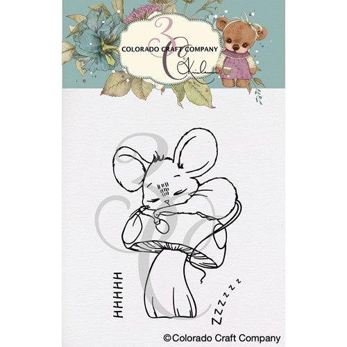 Simon Says Stamp! Colorado Craft Company Kris Lauren SLEEPING MOUSE Clear Stamp KL614