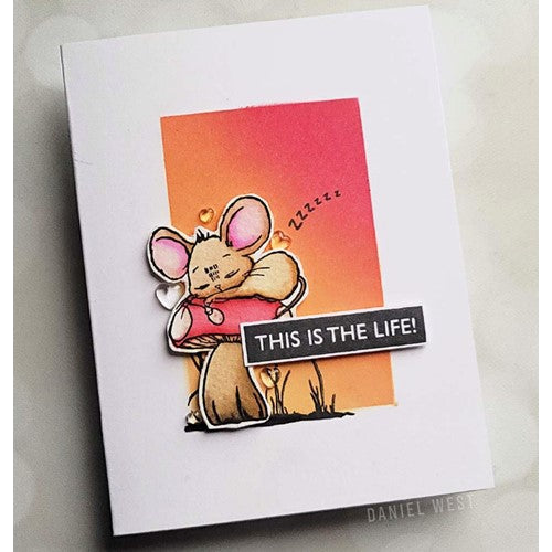 Simon Says Stamp! Colorado Craft Company Kris Lauren SLEEPING MOUSE Clear Stamp KL614