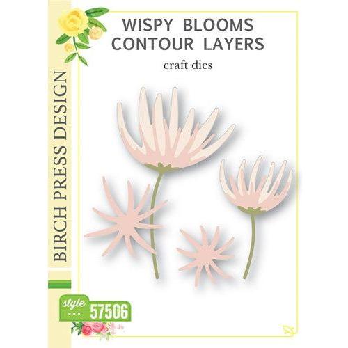 Simon Says Stamp! Birch Press Design WISPY BLOOMS CONTOUR LAYERS Dies 57506