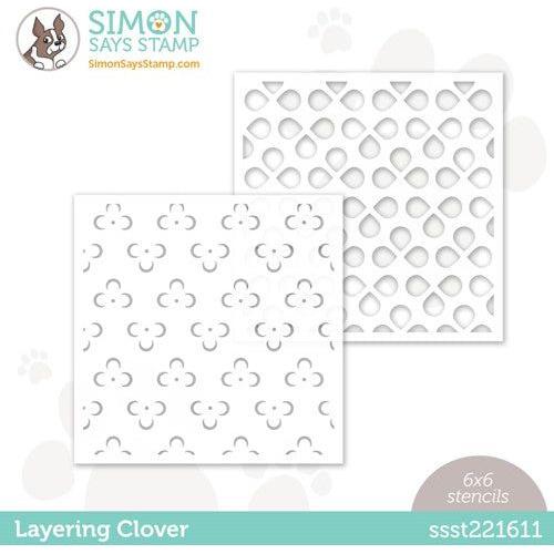 Simon Says Stamp! Simon Says Stamp Stencils LAYERING CLOVER ssst221611