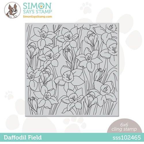 Simon Says Stamp! Simon Says Cling Stamps DAFFODIL FIELD sss102465