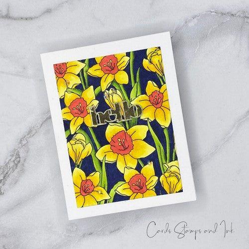 Simon Says Stamp! Simon Says Cling Stamps DAFFODIL FIELD sss102465