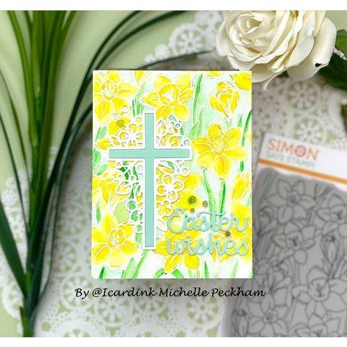 Simon Says Stamp! Simon Says Cling Stamps DAFFODIL FIELD sss102465